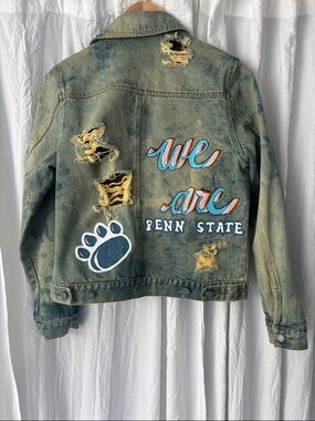 New York & Company NY Jeans Denim Jacket Light Blue